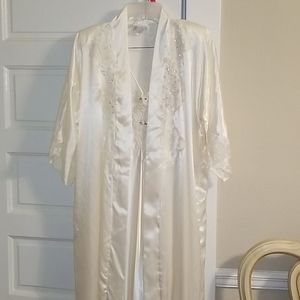 Sexy vintage nightgown and house coat set